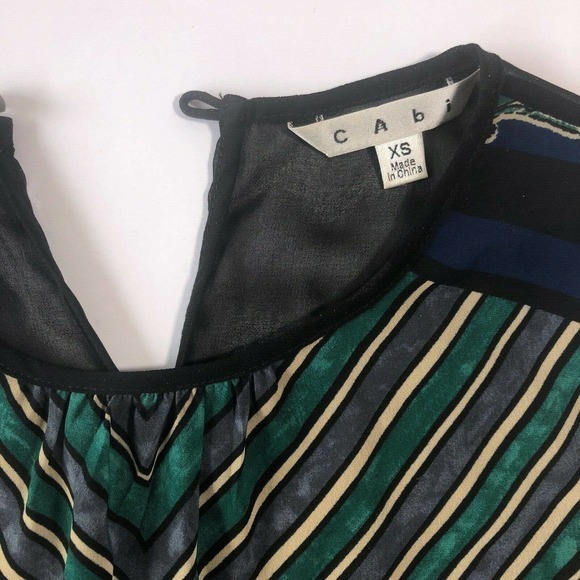 CABI sleeveless mesh tunic top Size XS Multicolor - Picture 6 of 10